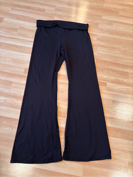 PacSun Pants - PAC 1980 PacSun Black Flare Fold-Over Waist Pants